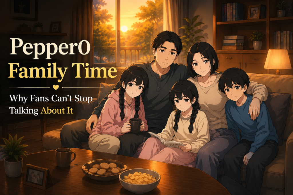 Pepper0 Family Time: Why Fans Can't Stop Talking About It Pepper0 family of five sitting together on a couch, enjoying snacks and a cozy atmosphere in a warmly lit living room.