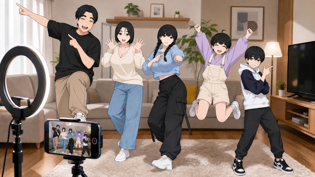 Pepper0 Family Video: Everything You Need to Know Pepper0 Family Video featuring anime characters dancing together in a cozy living room