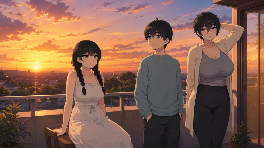Pepper0 Art And Animation: Complete Visual Guide pepper0 family is standing on the terrace