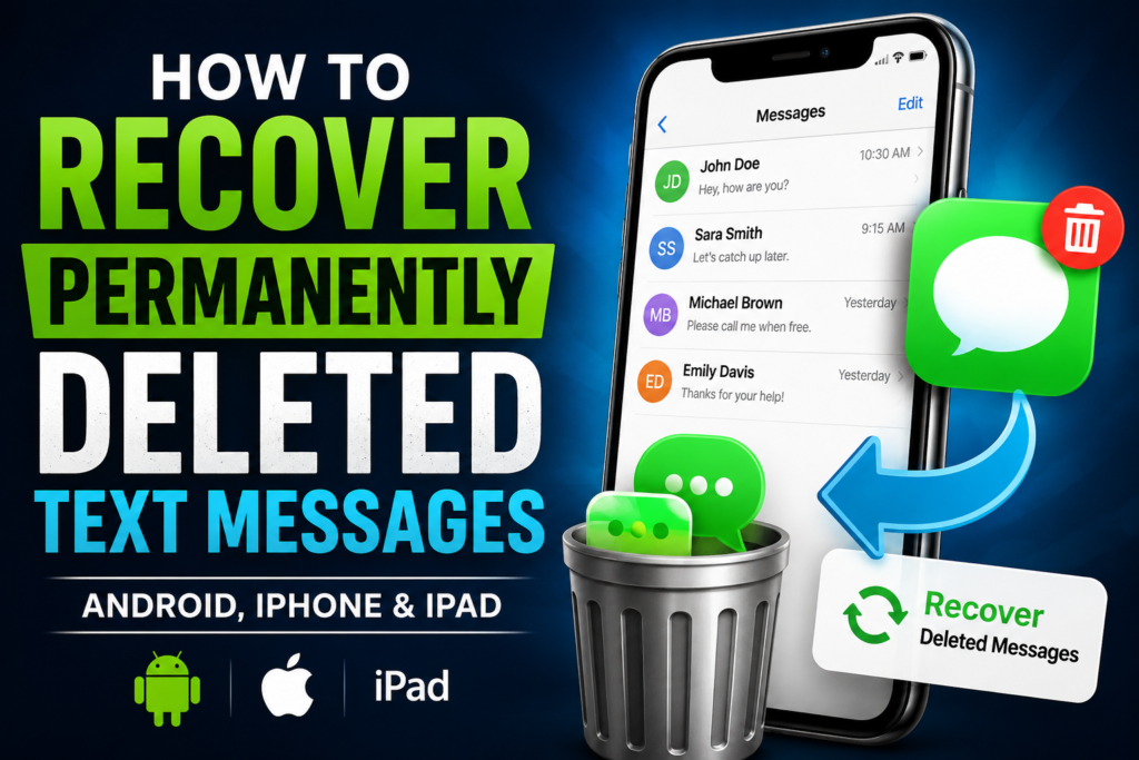 How to Recover Permanently Deleted Text Messages - Pepper0 Learn how to recover permanently deleted text messages