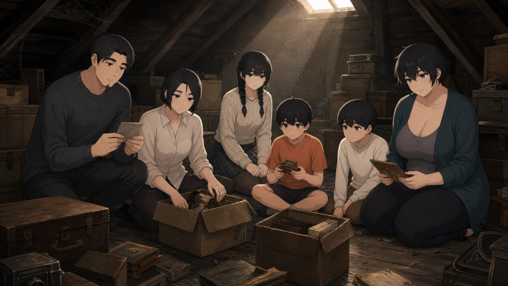Manga Pepper0: What Readers Should Know pepper0 family feeling sad looking at old photos