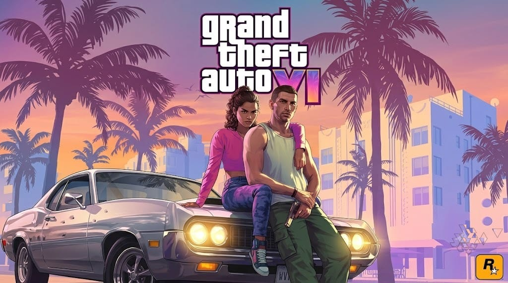 GTA 6 Trailer 3: Latest News and New Gameplay Details GTA 6 Trailer 3, Grand Theft Auto VI with two characters and a red sports car