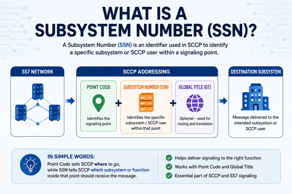 Subsystem Number (SSN): Meaning, SCCP & SS7 Guide Subsystem Number (SSN) in SCCP