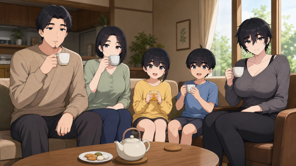What Is Pepper0? Everything You Need to Know pepper0 family enjoing their tea