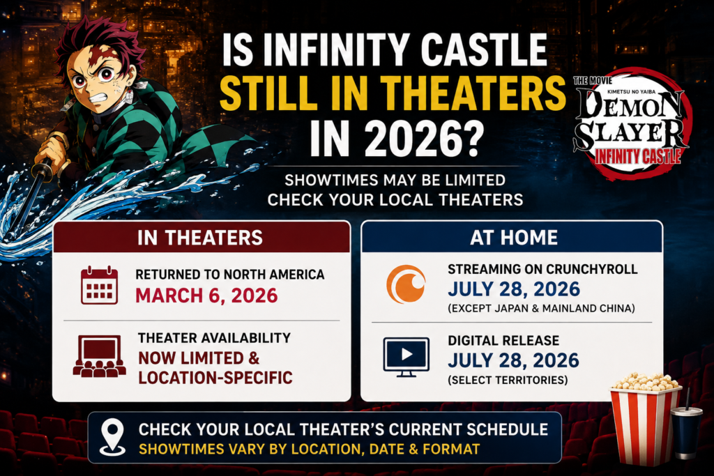 Demon Slayer: Infinity Castle Showtimes: Theater & Time Guide Is Infinity Castle Still in Theaters in 2026?