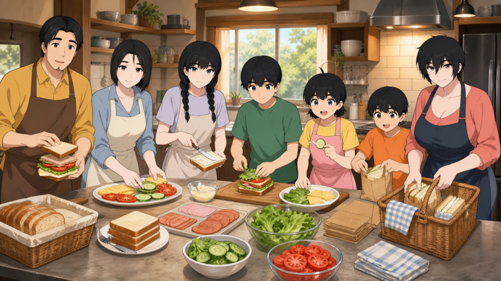 Pepper0 Family Tree Explained: Characters, Siblings & Relationships pepper0 family making sandwichs