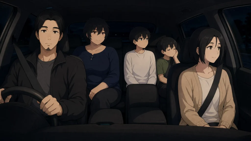 Pepper0 All Pages : Explore the Complete Art Collection pepper0 Family Sitting in the Car at Night, Waiting to Leave